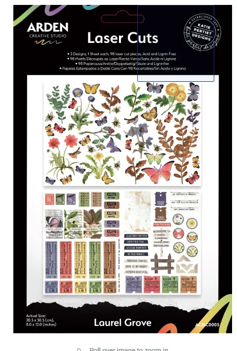 Laurel Grove Laser Cuts, 98 pieces